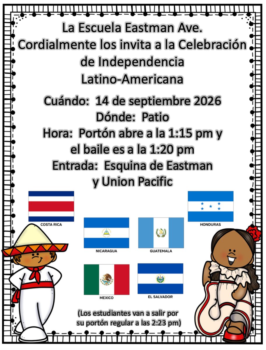Celebración de Independencia Latino-Americana